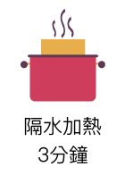 解凍後整袋放入沸水中加熱