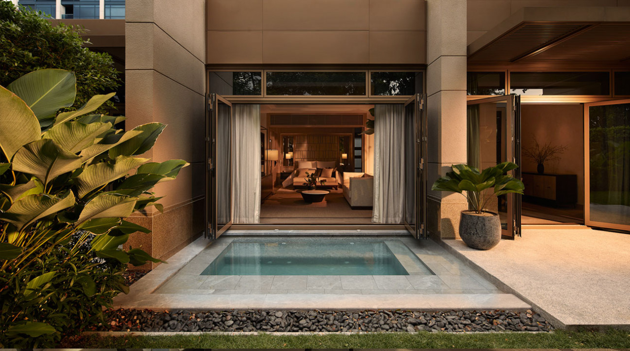 Villa capella bangkok pool access 